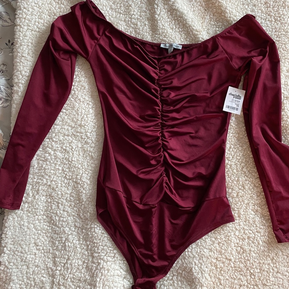 NWT Charlotte Russe off the shoulder bodysuit